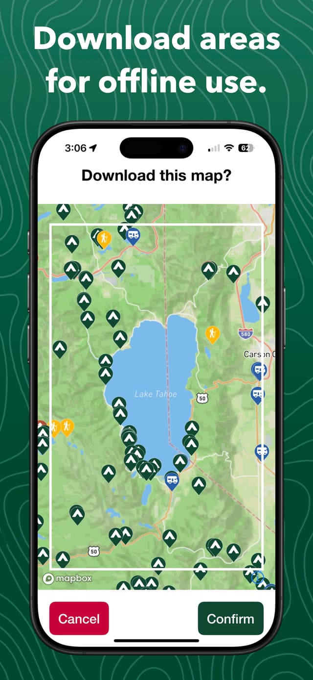 Offline map downloads in Campsite